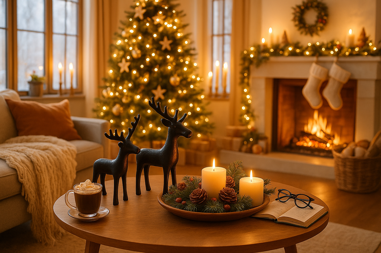 Boltze Home Figuur Tarni eland zwart 2-delig