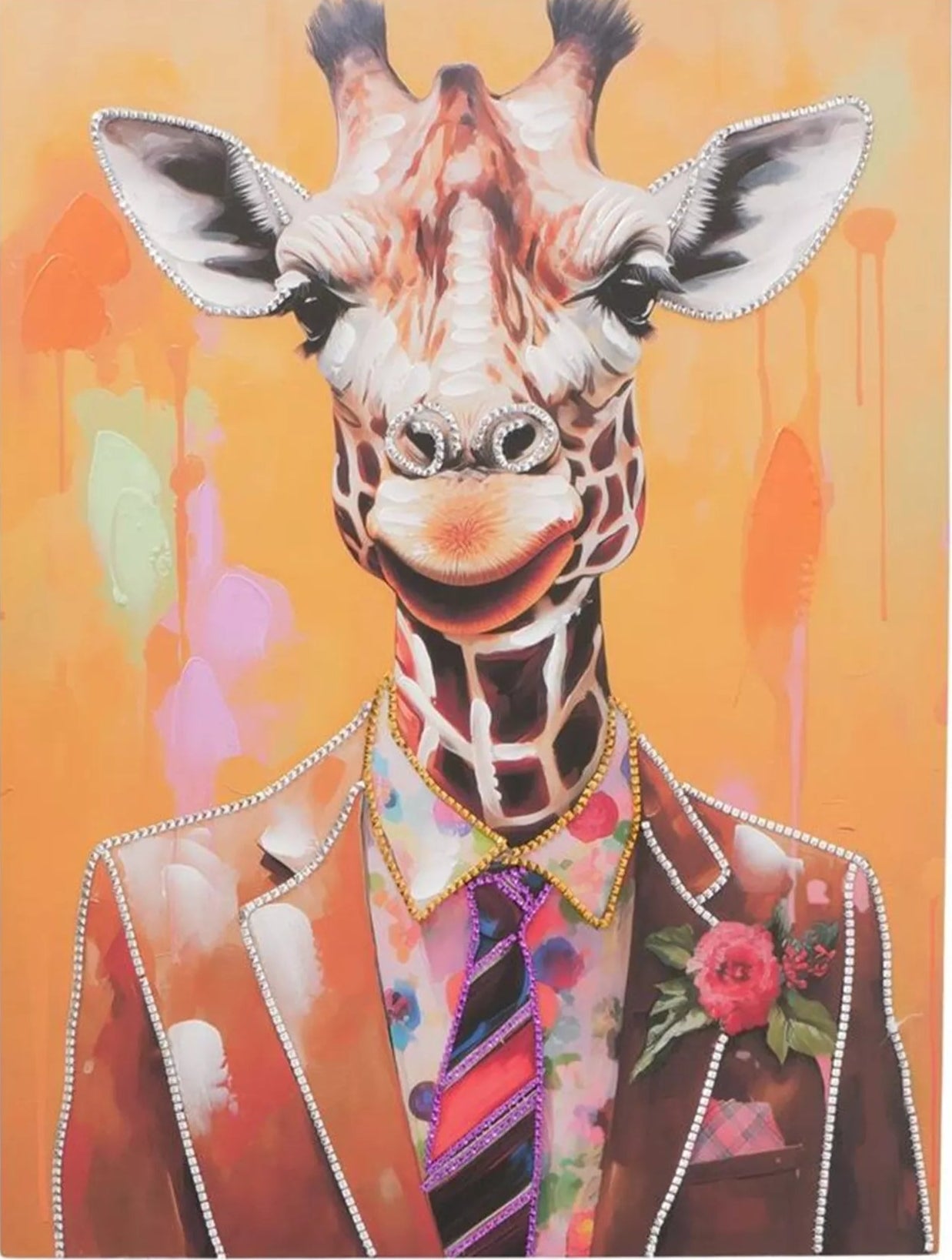 Boltze Home schilderij Ferdy giraf