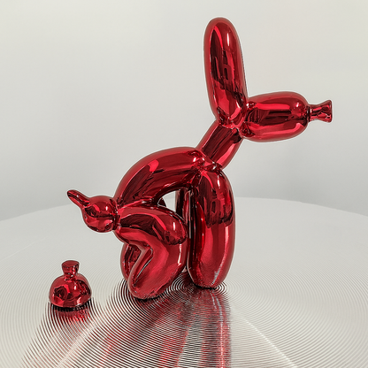 Ballonhond Beeldje 8 verschillende kleuren.