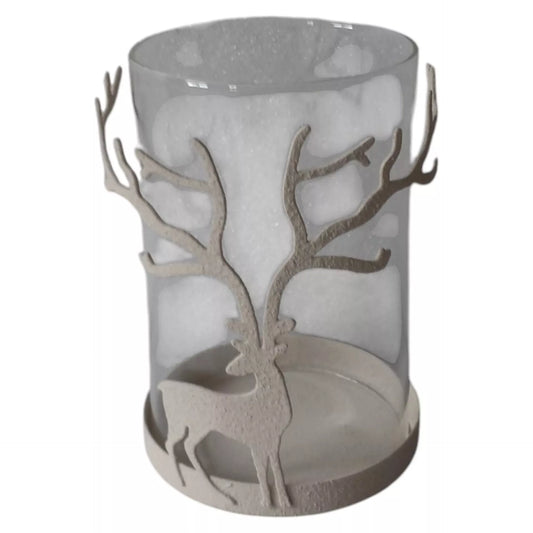 Theelichthouder rendier (20% korting bij 2de artikel)