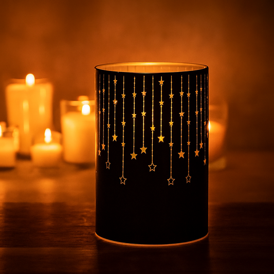 Decoratieve lantaarn van glas