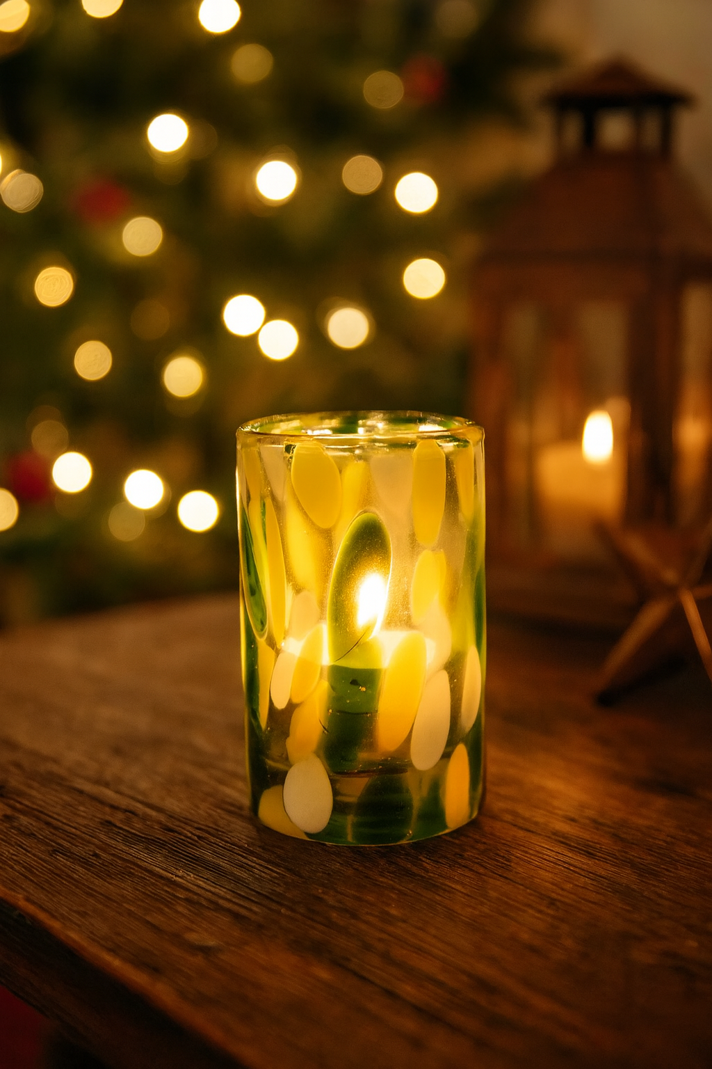 Theelicht Dots in 2 maten.