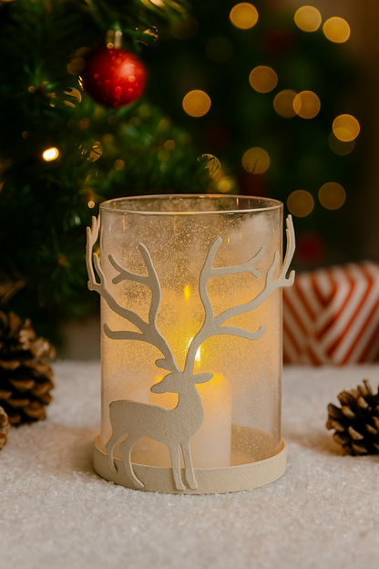 Theelichthouder rendier (20% korting bij 2de artikel)
