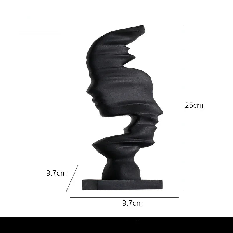 Polymer Abstract Sculptuur – Modern Mensbeeldje. (2 varianten)