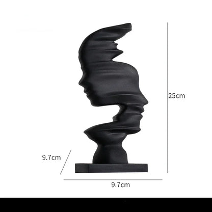 Polymer Abstract Sculptuur – Modern Mensbeeldje. (2 varianten)