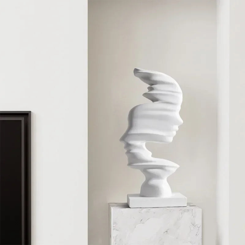 Polymer Abstract Sculptuur – Modern Mensbeeldje. (2 varianten)