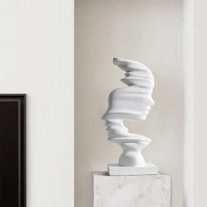 Polymer Abstract Sculptuur – Modern Mensbeeldje. (2 varianten)