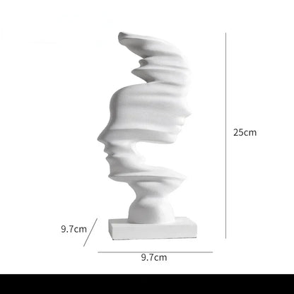 Polymer Abstract Sculptuur – Modern Mensbeeldje. (2 varianten)