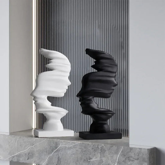 Polymer Abstract Sculptuur – Modern Mensbeeldje. (2 varianten)