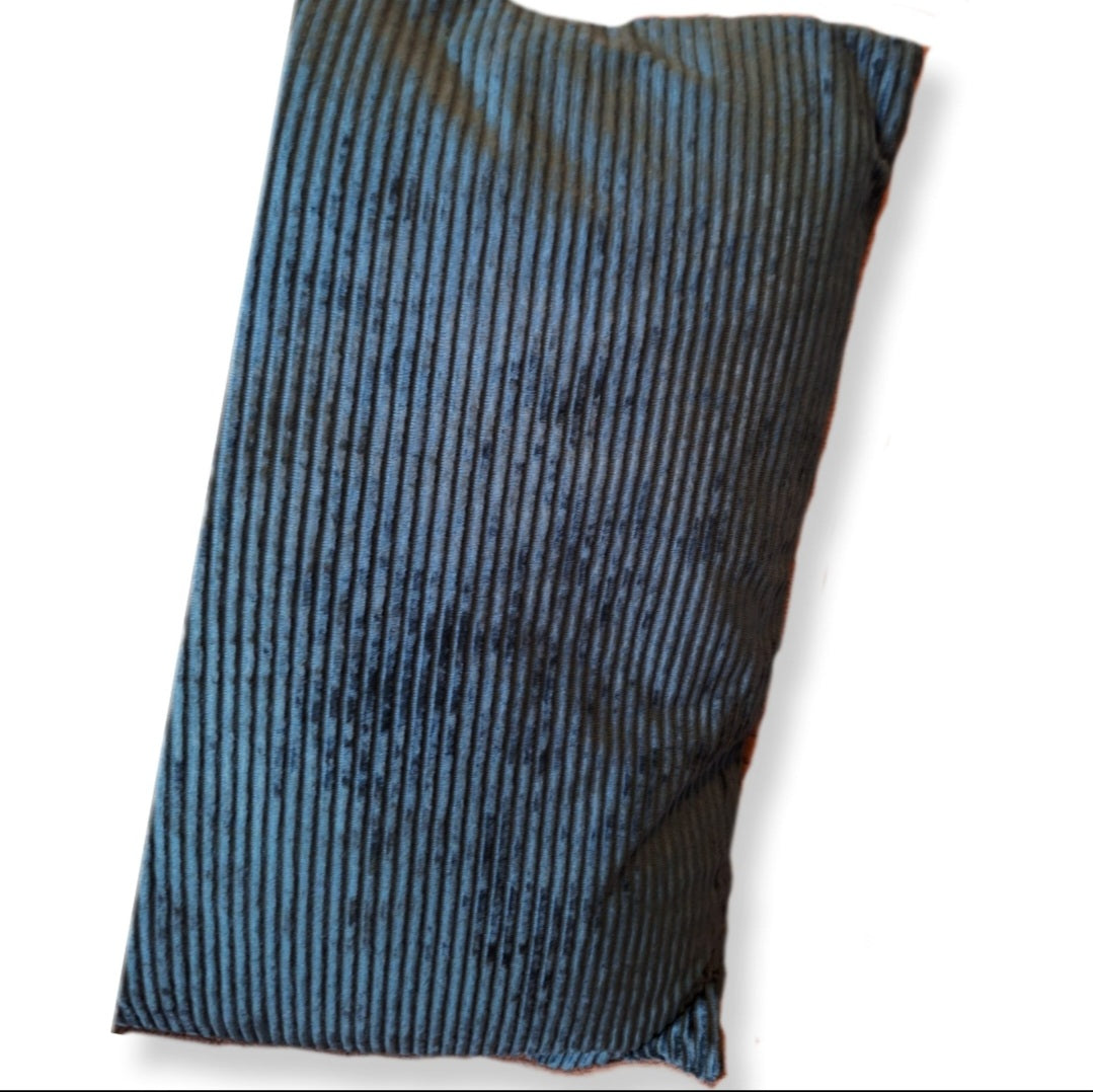 Rib shiny donker groen kussen