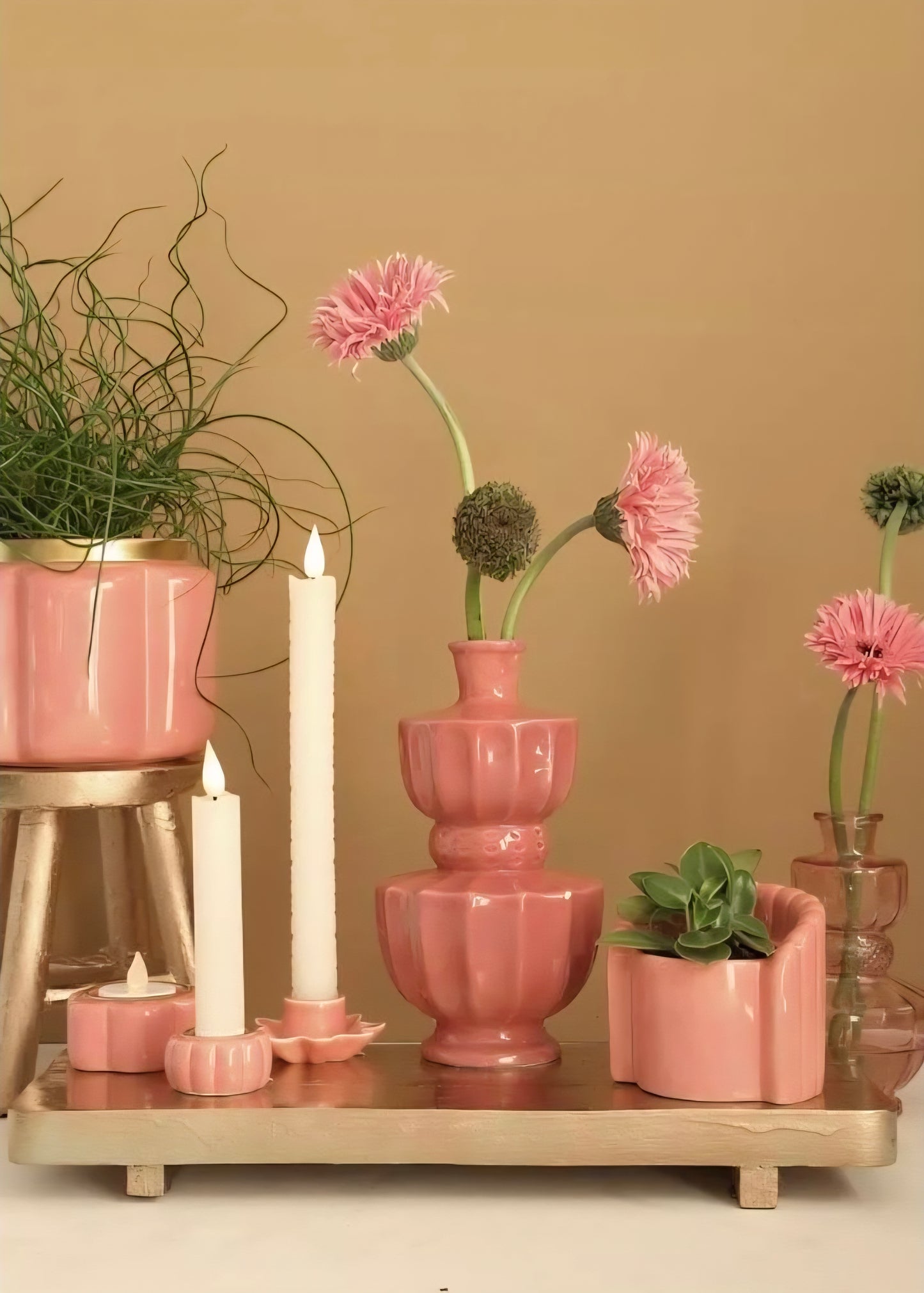 Vaas Bellagio in 4 kleuren.