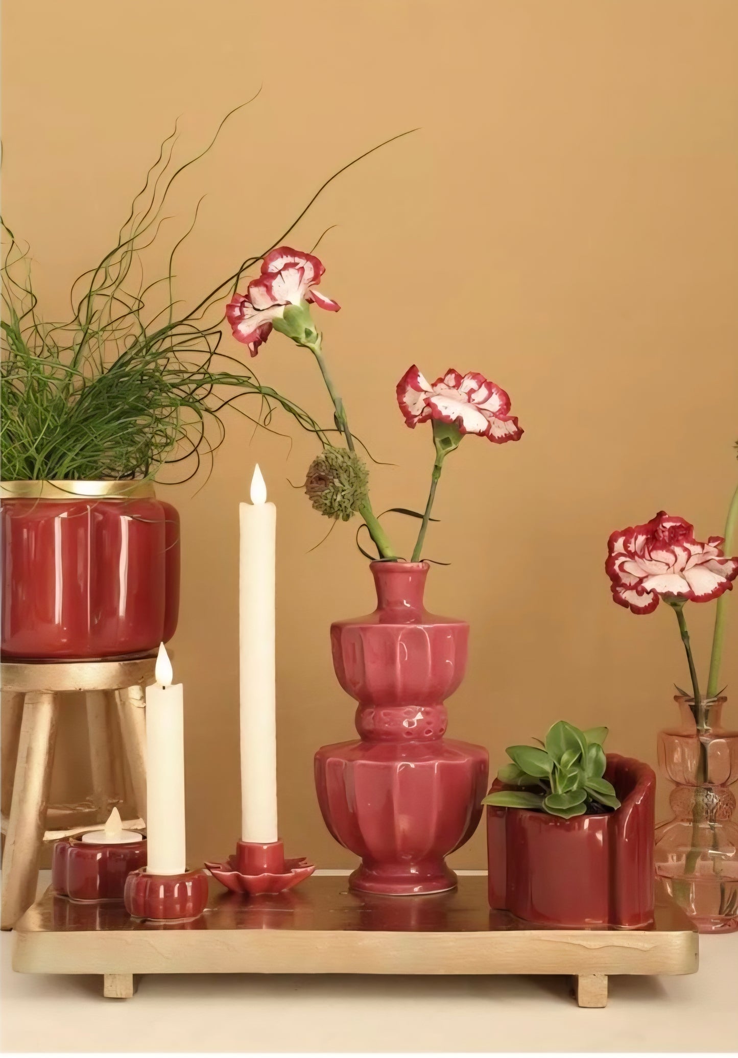 Vaas Bellagio in 4 kleuren.