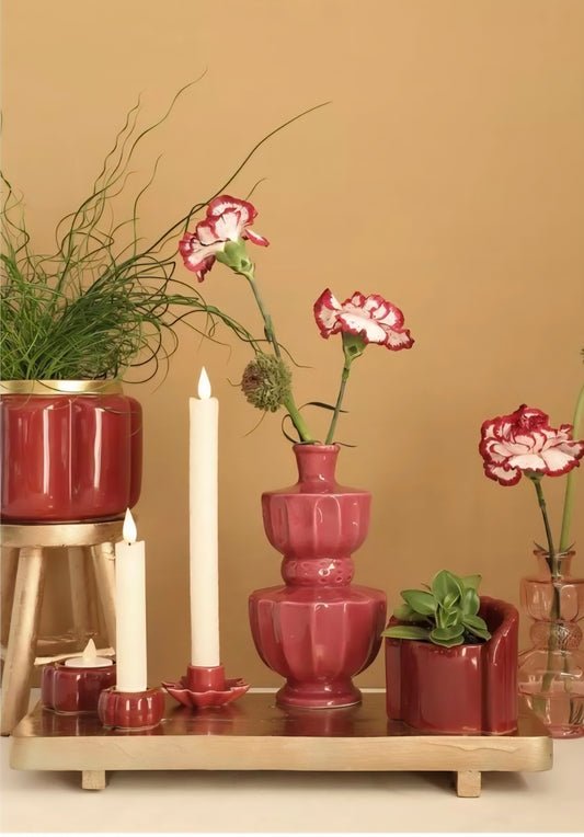 Vaas Bellagio in 4 kleuren.